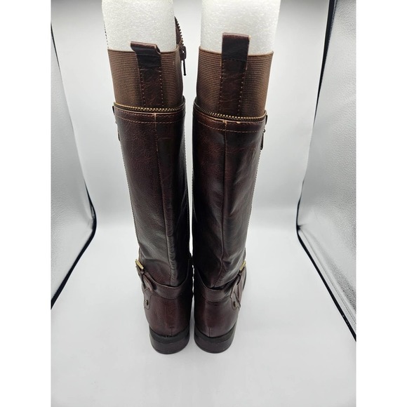 G By Guess Women's Boots Tall Shaft Wide Calf Boots Brown Sz 8M Fits like 7.5M - Picture 4 of 12